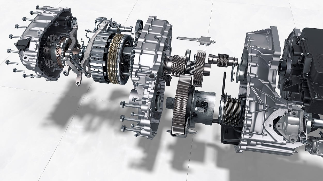 Porsche-Taycan-two-speed-transmission-exploded-diagram-1